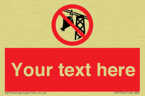 Custom prohibition do not fly kites near overhead electrical power lines